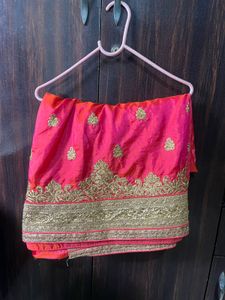 Heavy Fancy Designer Rani Pink Saree