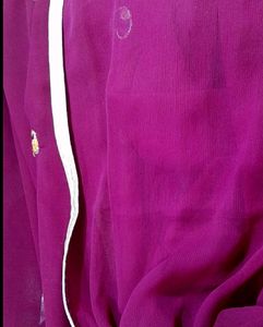 Embroidery Saree With Blouse