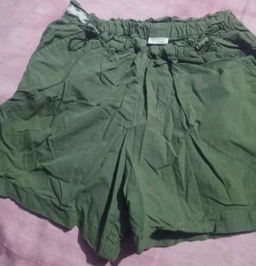 Women's Olive Green Shorts