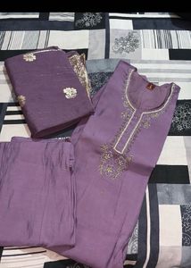 Elegant Purple Kurta Set with Dupatta