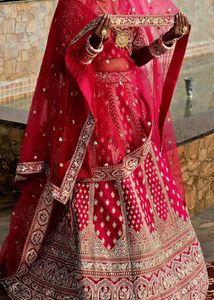 Exquisite Rani Pink Bridal Lehenga Choli