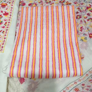 Flower Printed Cotton Suit