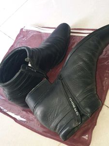 Chic Black Leather Ankle Boots