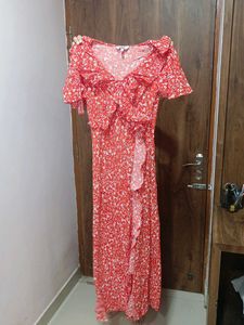 Flowy Floral slit Dress
