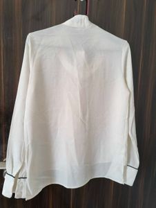 4 Chic White Short Sleeve Button-Up Shirt