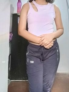 Lilac Cut-Out Tank Top