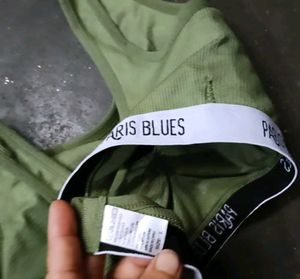 Paris Blues Sports Bra