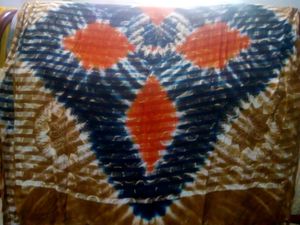 Vintage Tie-Dye Scarf