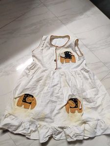 Cute Elephant Baby Dress