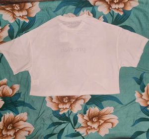 Shein Drop Shoulder Typographic Chest Print Crew T