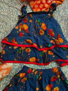 Boho Floral Print Skirt