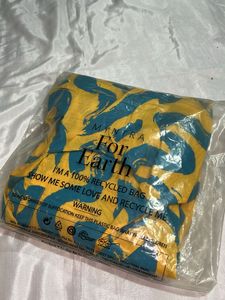 Yellow &amp; Teal Abstract Print Midi Dress