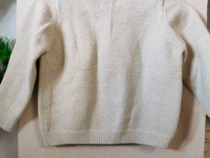 Collared Cardigan - Ivory &amp; Black