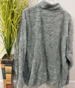 Cozy Gray Fleece Jacket