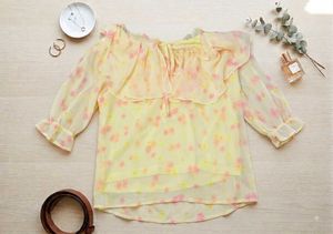 Cute Floral Print Blouse