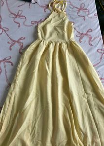 Elegant Yellow Maxi Dress