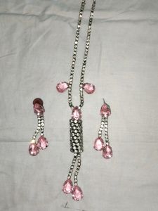 Pink Colour Diamond Set
