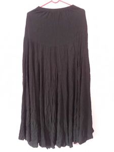 Flowy Black Ethnic Skirt