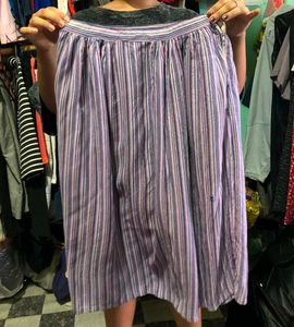 Striped Midi Skirt