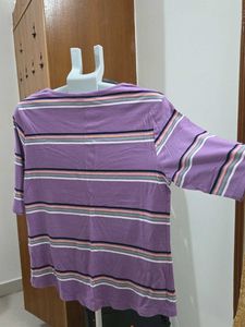 Max XL Striped Purple T-Shirt