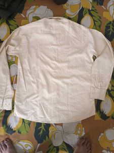 Men's Striped Cream Shirt