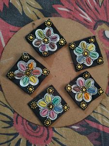 Handmade Embellished Appliques (Set of 5)