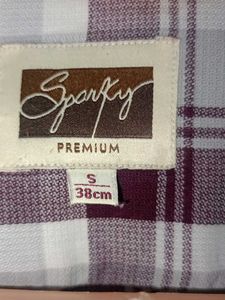 "Sparky premium" Men's Plaid Long Sleeve Shirt.