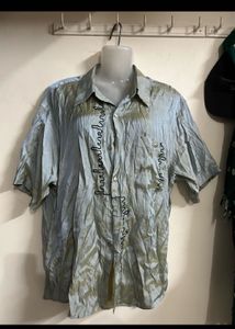 Men's Short Sleeve Embroidered Shirt