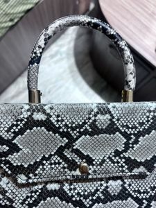 Stylish Snake Print Handbag