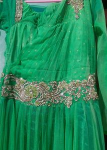 Elegant Green Ethnic Gown