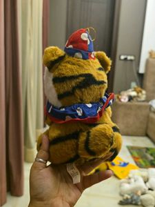 Cute Tiger Plush Toy with Party Hat