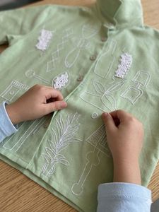 Embroidered Collared Shirt