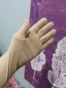 Long Cream Opera Gloves