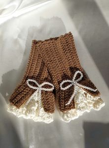 Lace Crochet Gloves🧁