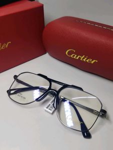 Gunmetal Cartier Eyeglasses with Case