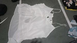 Sheer White Cami Top
