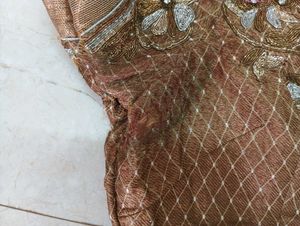 GOLDEN BROWN EMBROIDERY BLOUSE