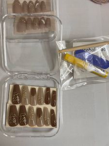 Elegant Gold Ombre Coffin Nails