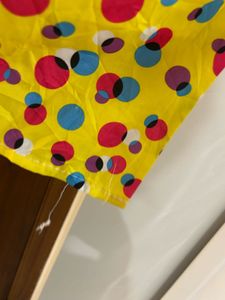 Yellow Polka Dot Peter Pan Collar Top