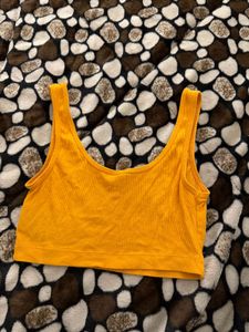 Mustard Crop Tank Top