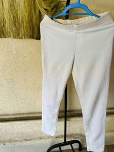 White Slim Fit Pants