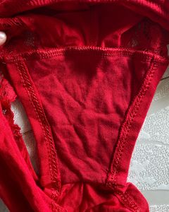 New Tezenis Red Lace Hipster Panty (no tag)