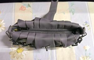 ⛓️ Stylish Grey Ruched Bag ⛓️