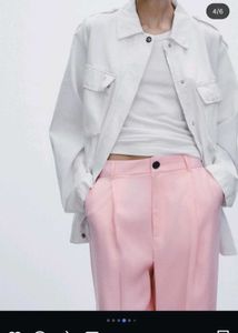 Pink Wide Leg Trousers