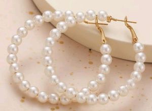 Pearls Unique Eyer rings fancy round shape jadawi