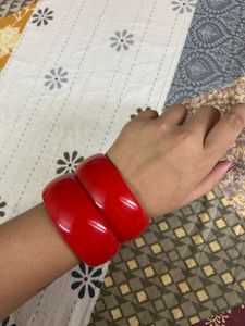 Import Quality - Unused - Vibrant Red Bangle Set