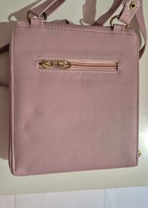 Chic Pink Wallet with Gold Accent