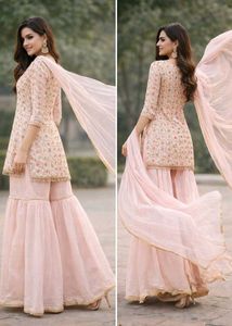 Elegant Pink Gharara set..!!