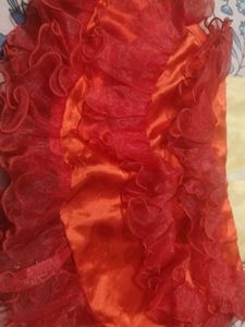 Sparkly Red &amp; Yellow Party Dress