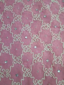 Elegant Pink Embroidered saree